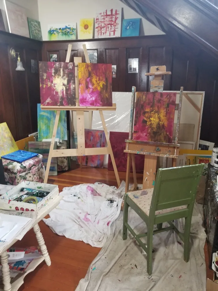 Francine Carignan studio view